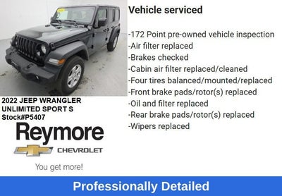 2022 Jeep Wrangler Unlimited Sport S 4x4
