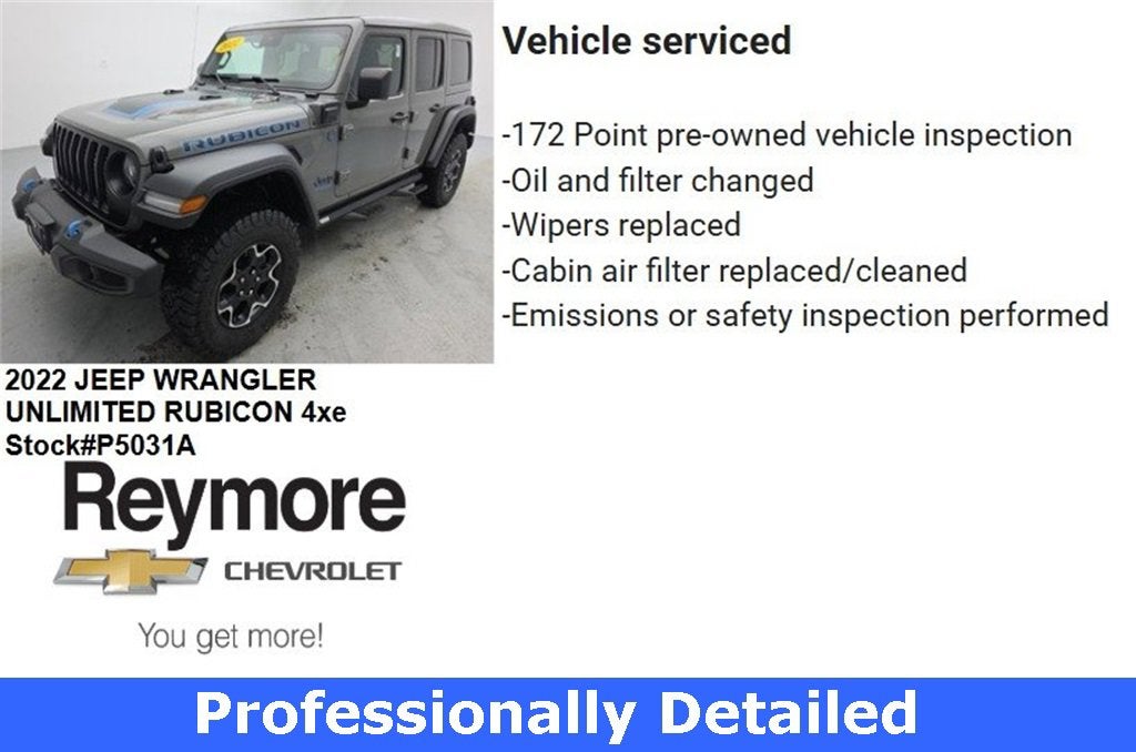 2022 Jeep Wrangler 4xe Unlimited Rubicon 4x4