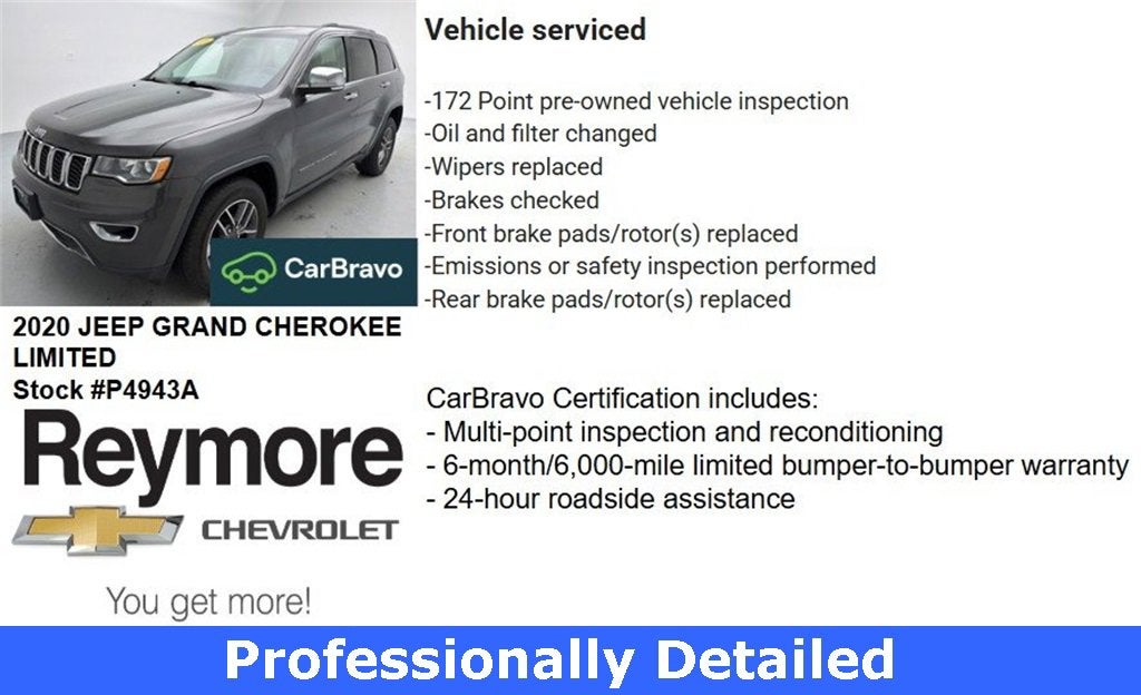 2020 Jeep Grand Cherokee Limited 4X4