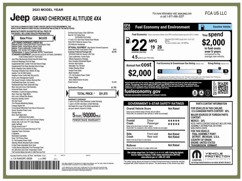 2023 Jeep Grand Cherokee Altitude 4x4