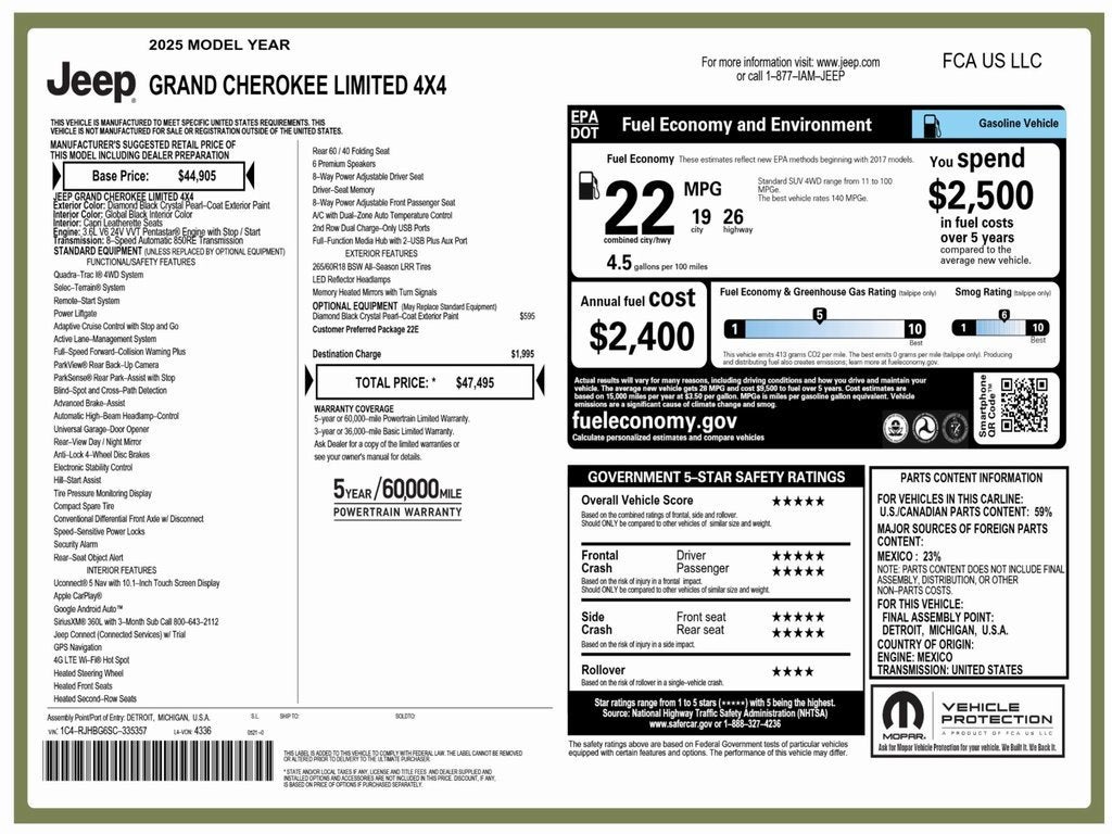 2025 Jeep Grand Cherokee Limited 4x4