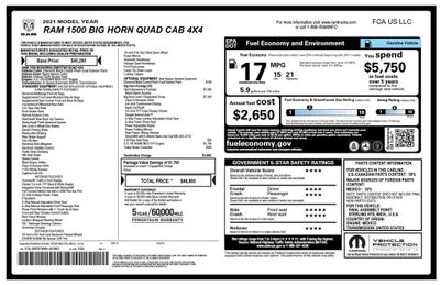 2021 RAM 1500 Big Horn Quad Cab 4x4 6'4" Box