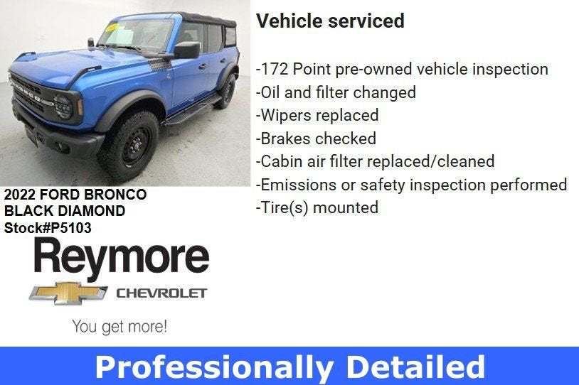 2022 Ford Bronco Black Diamond