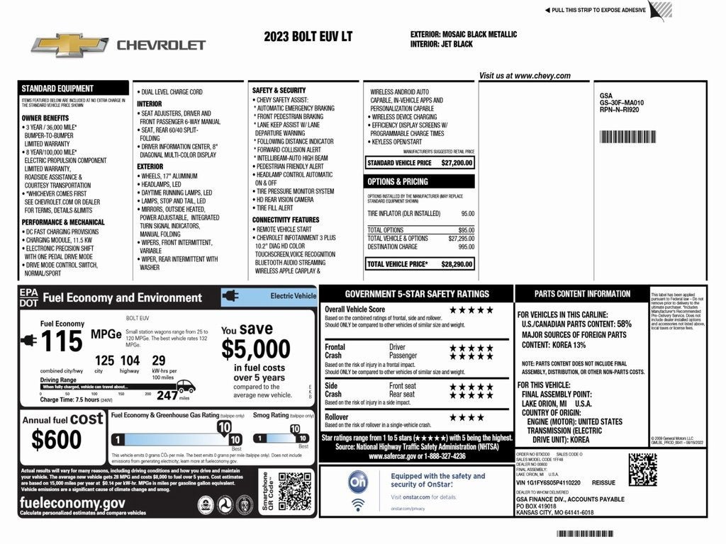 2023 Chevrolet Bolt EUV LT
