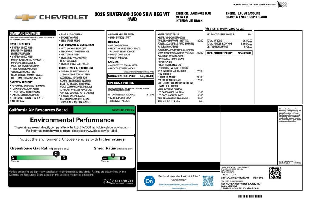 2026 Chevrolet Silverado 3500 HD WT