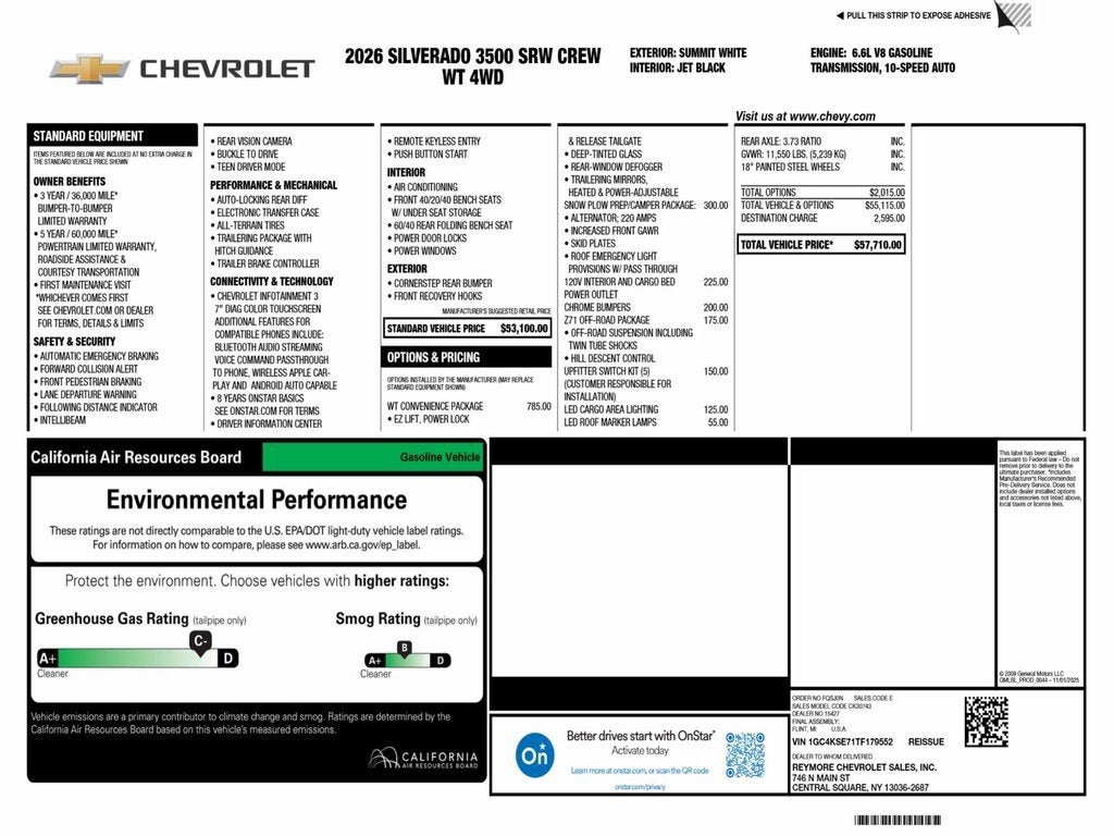 2026 Chevrolet Silverado 3500 HD WT