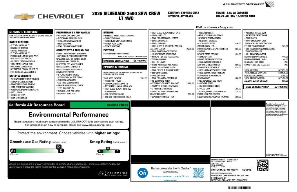 2026 Chevrolet Silverado 3500 HD LT