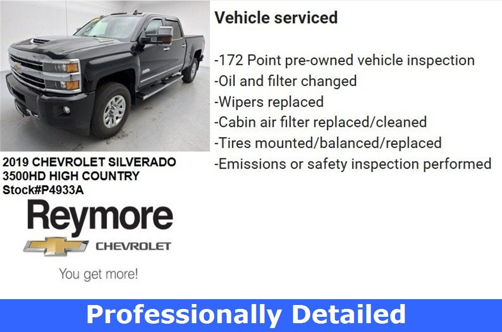 2019 Chevrolet Silverado 3500 HD High Country
