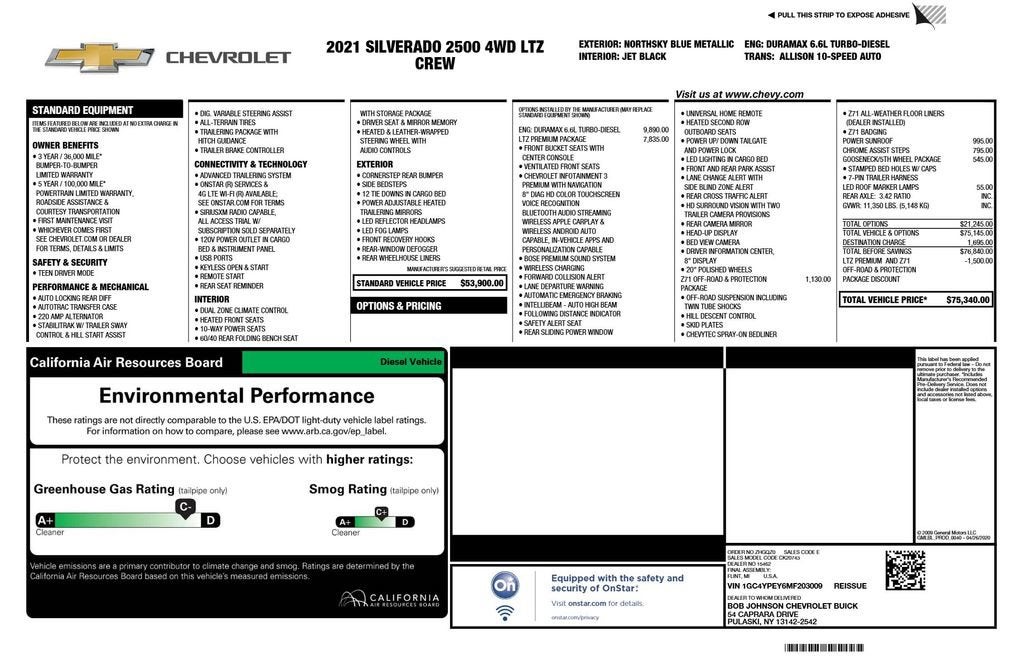 2021 Chevrolet Silverado 2500 HD LTZ