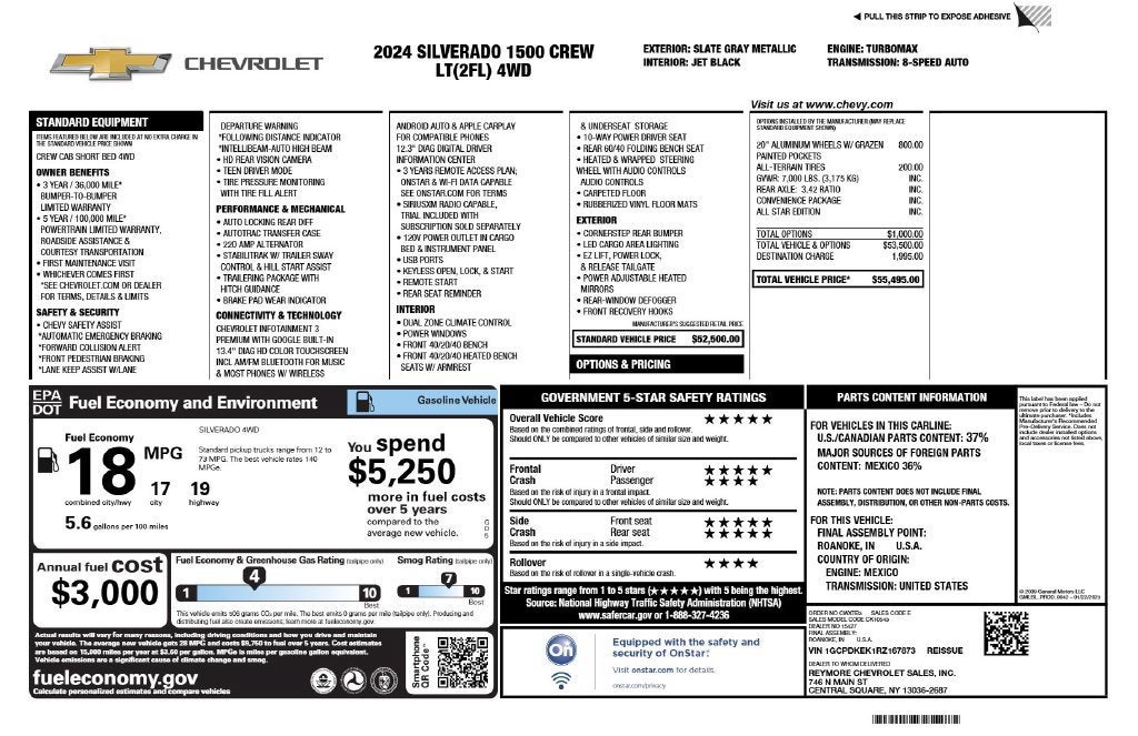 2024 Chevrolet Silverado 1500 LT (2FL)
