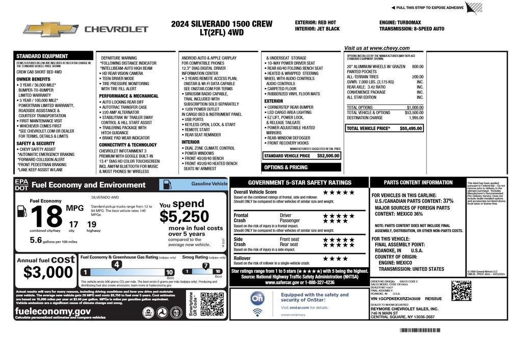 2024 Chevrolet Silverado 1500 LT (2FL)