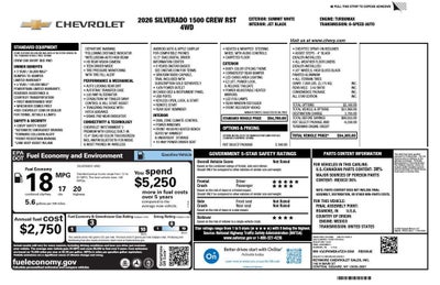 2026 Chevrolet Silverado 1500 RST