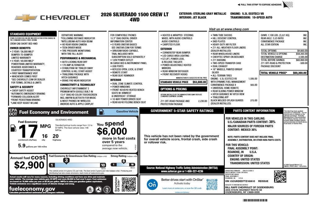 2026 Chevrolet Silverado 1500 LT