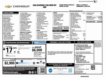 2026 Chevrolet Silverado 1500 RST