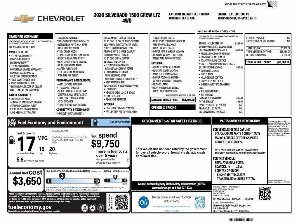 2026 Chevrolet Silverado 1500 LTZ