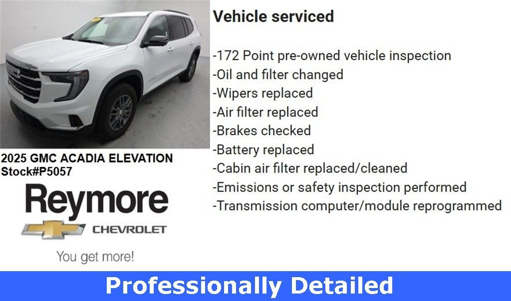 2025 GMC Acadia Elevation