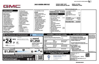 2023 GMC Acadia SLE