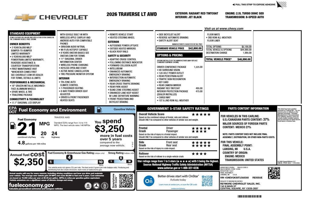 2026 Chevrolet Traverse LT