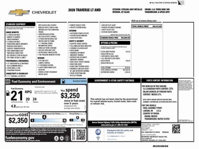 2026 Chevrolet Traverse LT