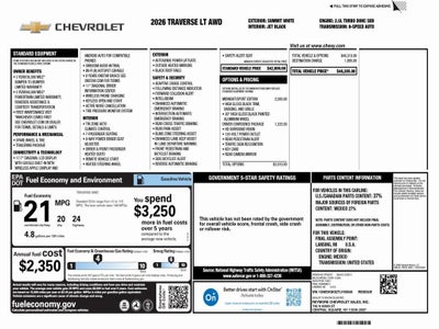 2026 Chevrolet Traverse LT
