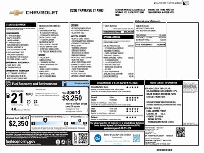 2026 Chevrolet Traverse LT