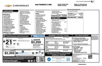 2026 Chevrolet Traverse LT
