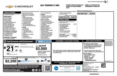 2027 Chevrolet Traverse LT
