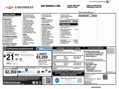 2026 Chevrolet Traverse LT
