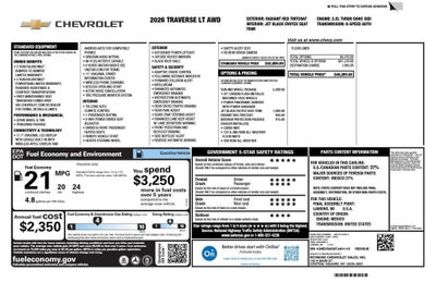 2026 Chevrolet Traverse LT