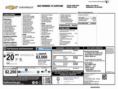 2023 Chevrolet Traverse LT Cloth