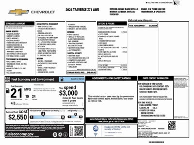 2024 Chevrolet Traverse Z71