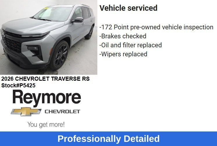 2026 Chevrolet Traverse RS