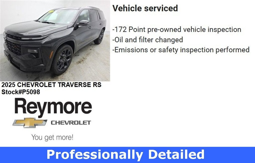 2025 Chevrolet Traverse RS