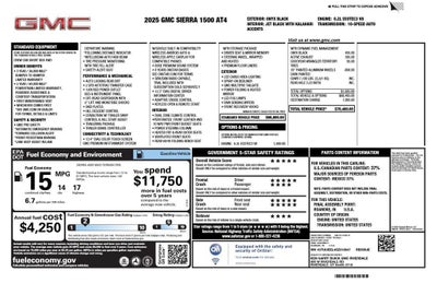 2025 GMC Sierra 1500 AT4