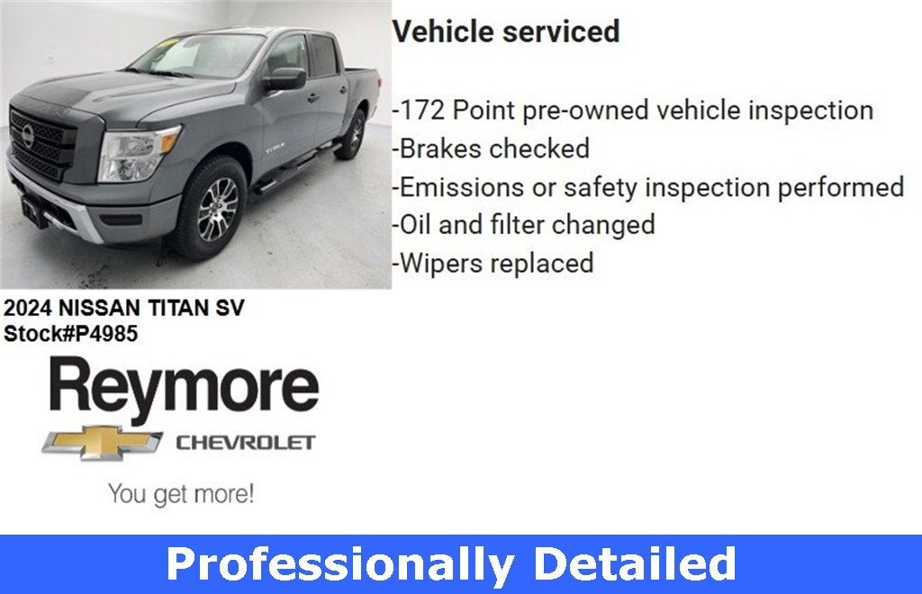2024 Nissan TITAN Crew Cab SV 4x4