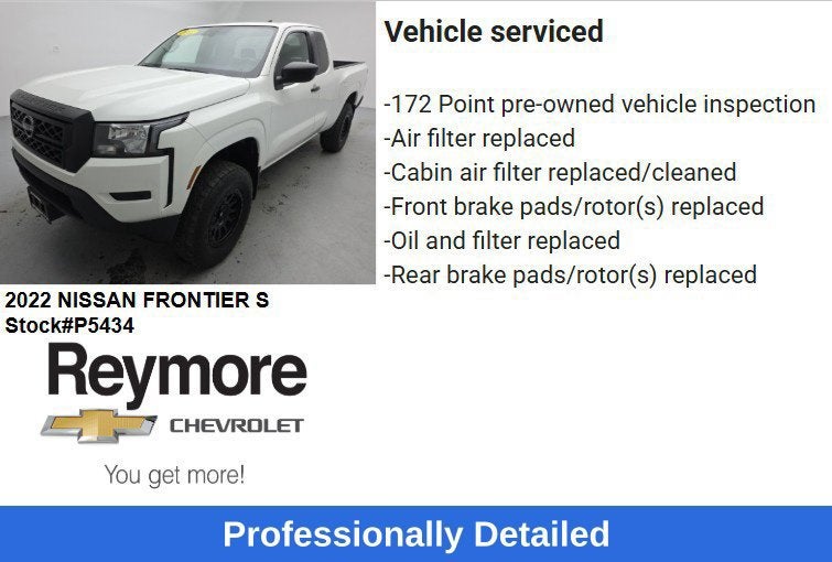 2022 Nissan Frontier King Cab S 4x4