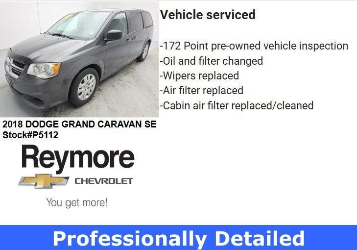 2018 Dodge Grand Caravan SE