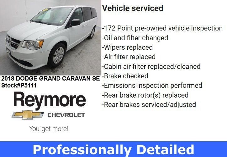 2018 Dodge Grand Caravan SE