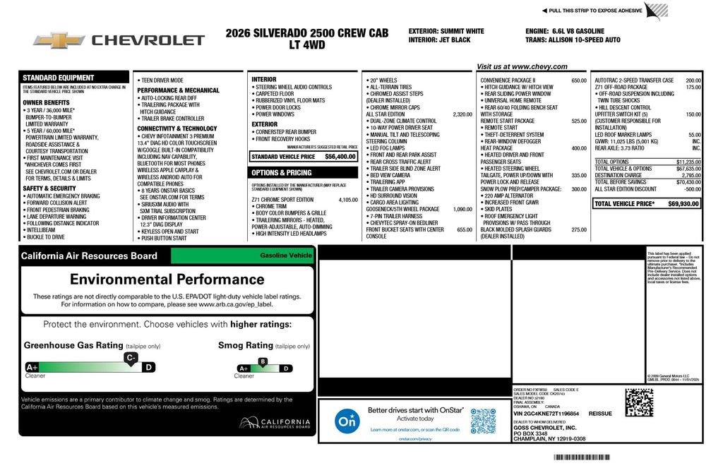 2026 Chevrolet Silverado 2500 HD LT