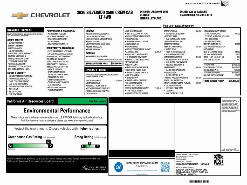2026 Chevrolet Silverado 2500 HD LT