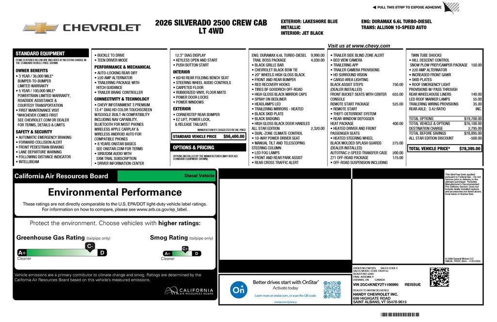 2026 Chevrolet Silverado 2500 HD LT