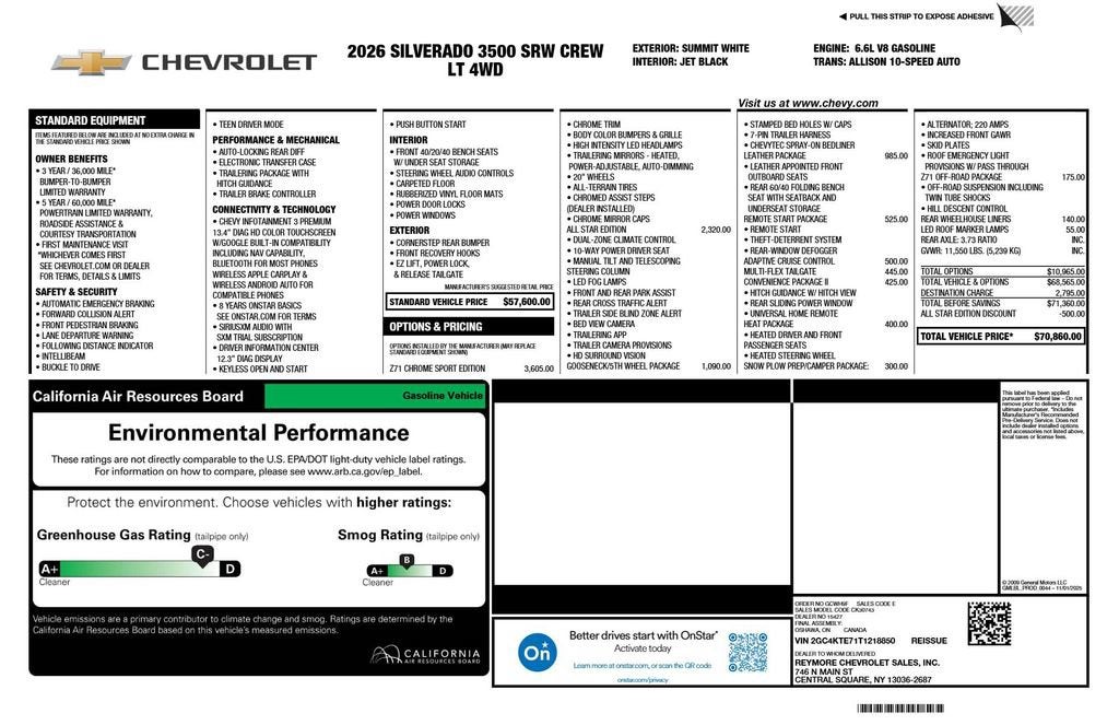 2026 Chevrolet Silverado 3500 HD LT