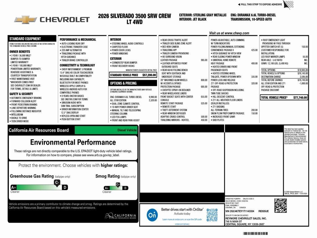2026 Chevrolet Silverado 3500 HD LT