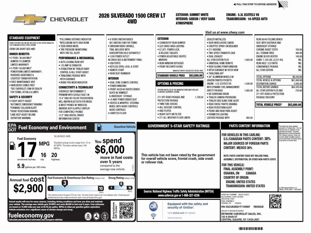 2026 Chevrolet Silverado 1500 LT
