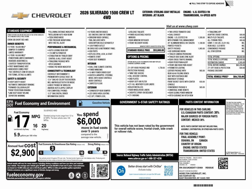 2026 Chevrolet Silverado 1500 LT
