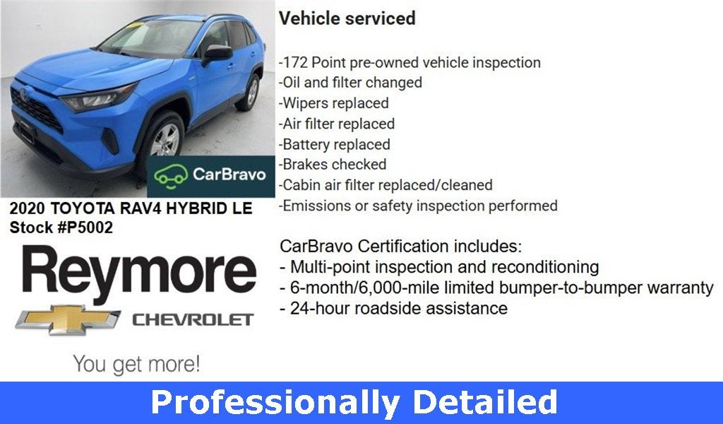 2020 Toyota RAV4 Hybrid LE