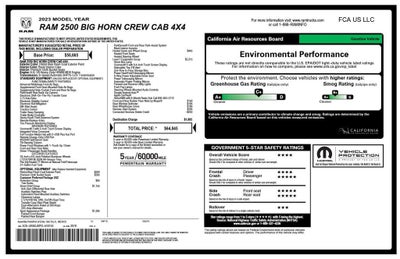 2023 RAM 2500 Big Horn Crew Cab 4x4 6'4" Box