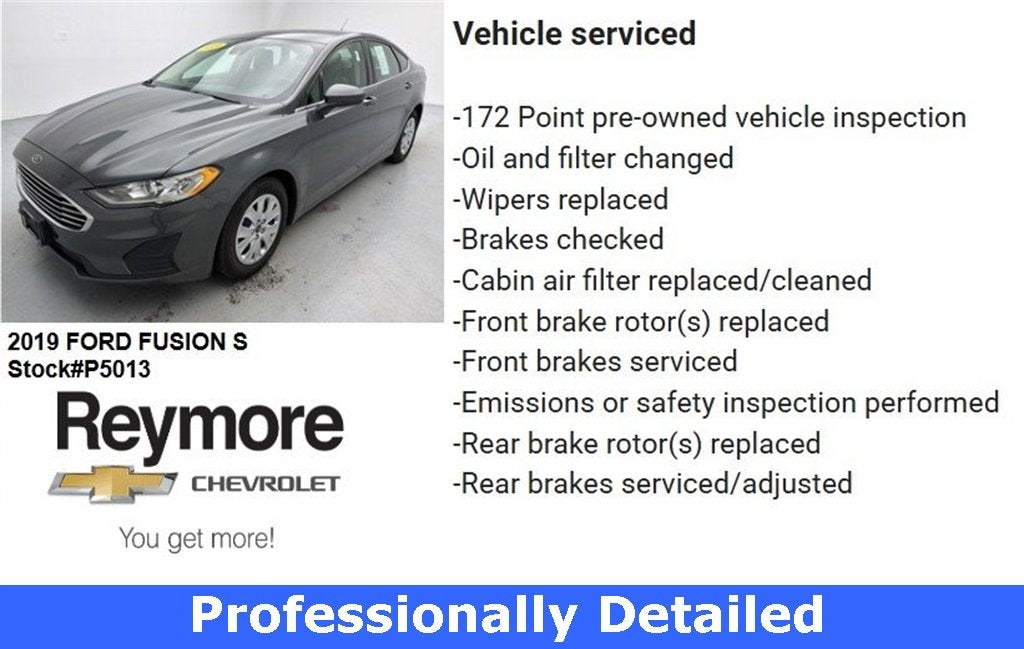 2019 Ford Fusion S