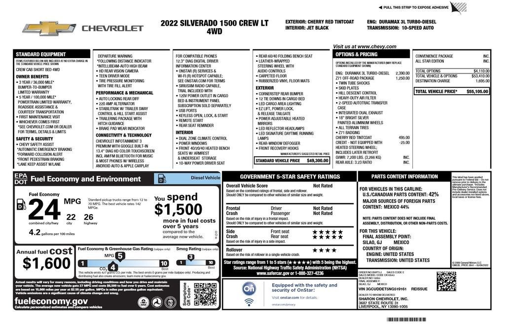 2022 Chevrolet Silverado 1500 LT