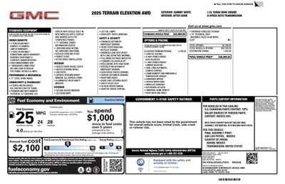 2025 GMC Terrain Elevation